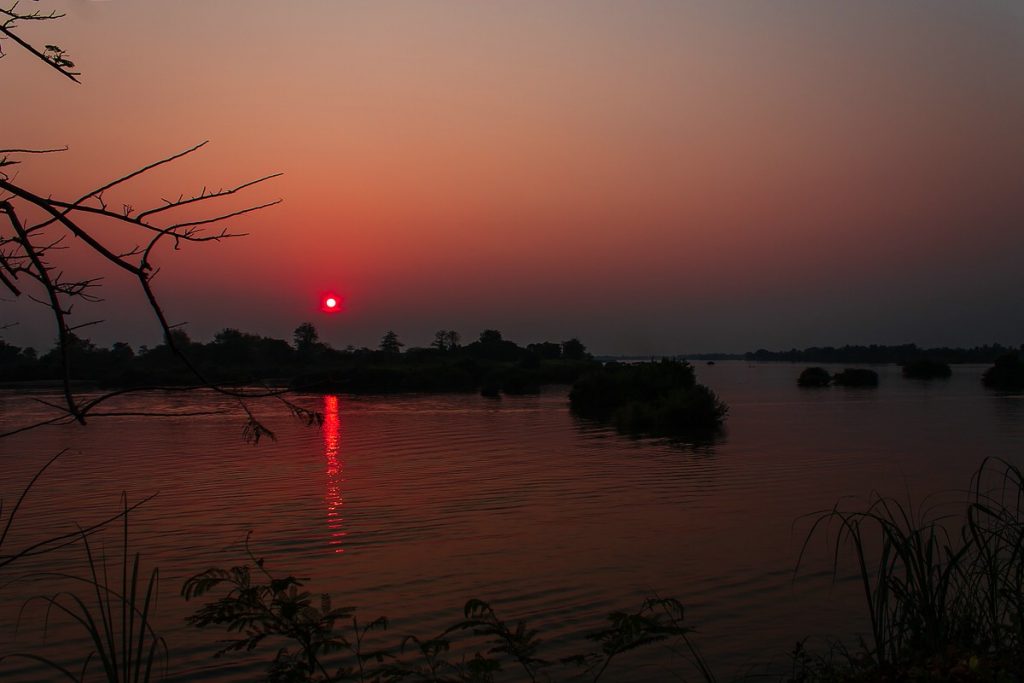 Don Det 4000 Inseln Laos Sunset Sonnenuntergang